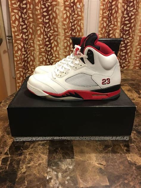 Air Jordan 5 - Fire Red (Black Tongue) | Kixify Marketplace