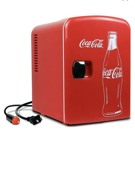 Portable Fridge/Mini Cooler Coke Coca Cola 4 Liter/6 Can Food Drinks ...