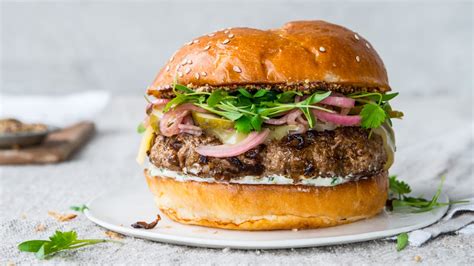 Grass-fed Beef Burgers with Caramelized Sweet Onions recipe - PCC ...