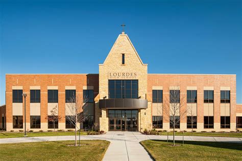 Lourdes High School - Marcstone leads the US market in high-end, custom architectural cast stone.