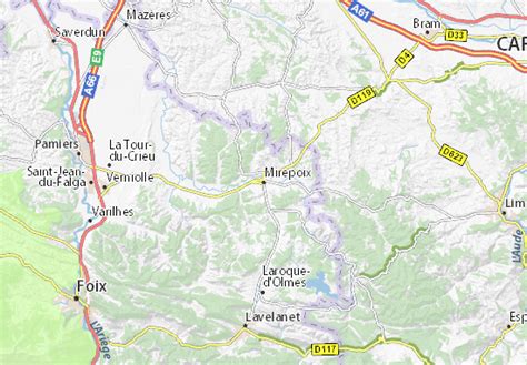 MICHELIN Mirepoix map - ViaMichelin