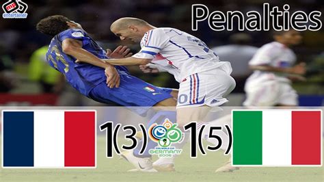 France vs Italy 2006 World Cup Final Highlights - YouTube