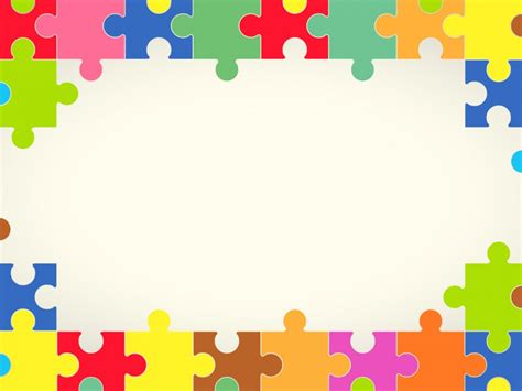 Colourful Puzzles Template Download - Free PPT Backgrounds