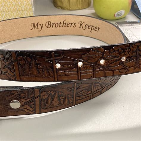 LINEMAN Gift Lineman Belt IBEW Gift Handcrafted Leather - Etsy