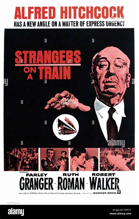 Strangers on a Train - Movie Poster Stock Photo - Alamy