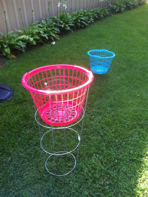 Disc golf from dollar store basket and tomato cage Outdoor Games Adults, Outdoor Fun, Outdoor ...