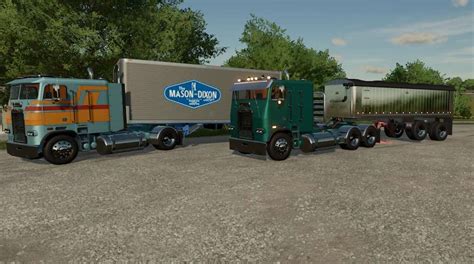 1989 Freightliner FLT Cabover v1.0 FS22 Mod | Farming Simulator 22 Mod