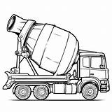Cement Truck coloring page Lulu Pages sketch template