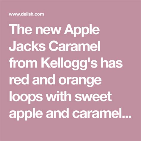 Kellogg’s Is Releasing Apple Jacks Caramel Cereal, So Breakfast Just Got A Little Sweeter ...