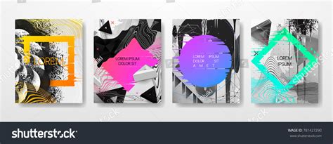 Abstract Fluid Creative Templates Cards Color Stock Vector (Royalty ...