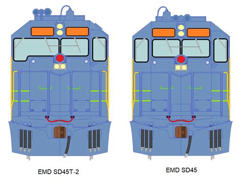 EMD SD45 front base by Trainman3985X on DeviantArt