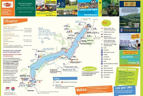 Ullswater map | Campsite, Map, Lake