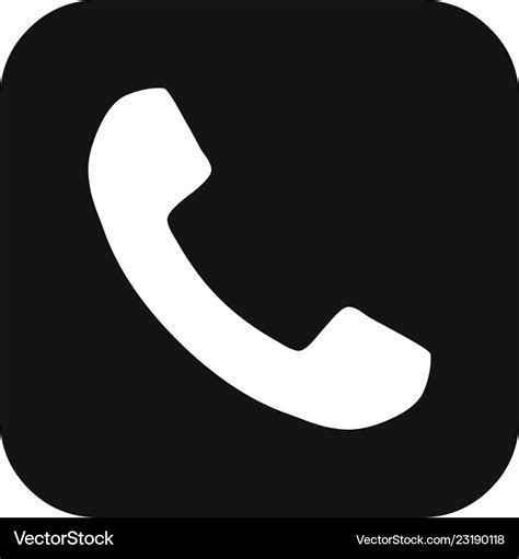 Telephone call button icon Royalty Free Vector Image