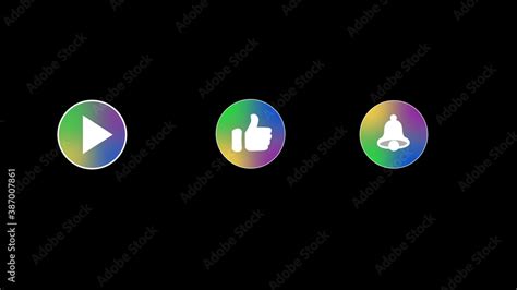 Youtube Gradient Social Media Motion Graphics Stock Template | Adobe Stock