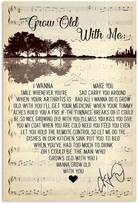 I Wanna Make You Smile Grow Old With Me poster - Blinkenzo