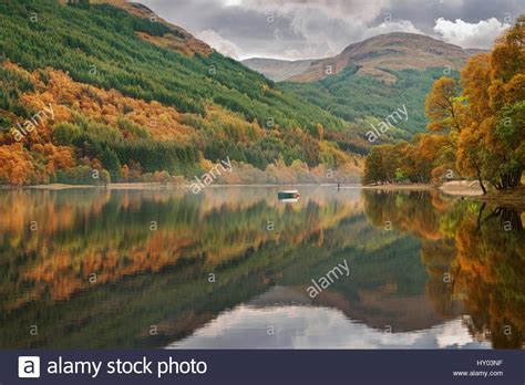 Loch Voil, near Balquhidder, Loch Lomond and the Trossachs National Stock Photo, Royalty Free ...