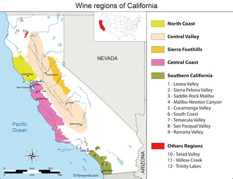 Wine Country California Map | Park Map - Wine Country Map Of California - Printable Maps