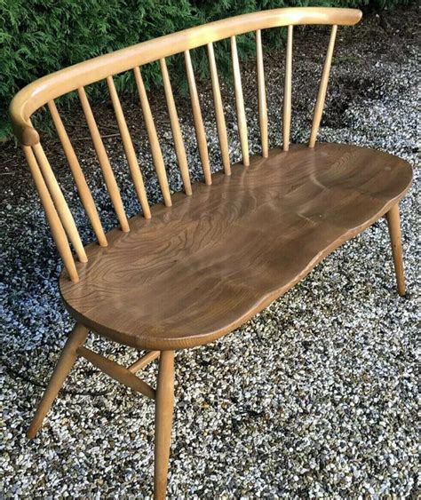 VERY RARE ERCOL LOVE SEAT BENCH MODEL 349 VERY CLEAN CONDITION WE ...