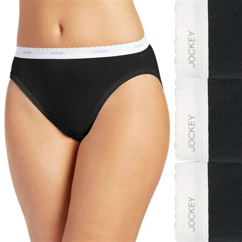 Jockey - Jockey Classics 3-pk. French-Cut Briefs 9480 - Women's Black Asst - Walmart.com ...