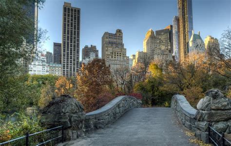 Gapstow Bridge Central Park, New York City Stock Photo - Image of ...