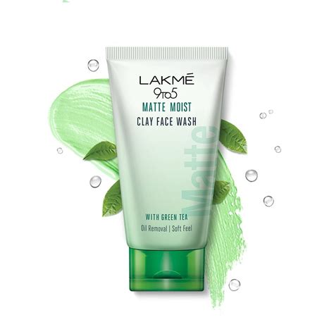 Lakmē 9to5 Matte Moist Clay Facewash, 50g