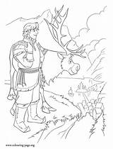 Frozen  Kristoff And Sven Going To Arendelle coloring Page sketch template