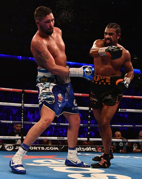 David Haye vs Tony Bellew CANCELLED: Haye withdraws after falling down ...