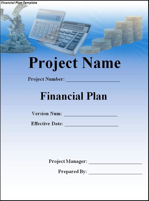 Financial Plan Template | Professional Word Templates