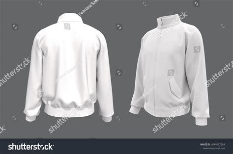 Blank Tracksuit Top Mockup Track Side Stock Illustration 1844017954 | Shutterstock