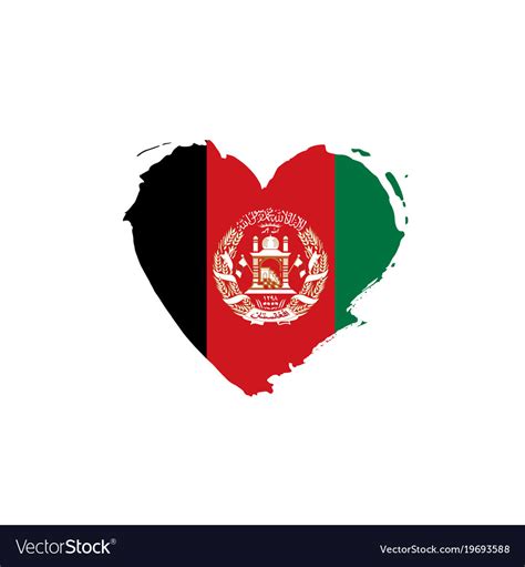 Afghanistan flag Royalty Free Vector Image - VectorStock