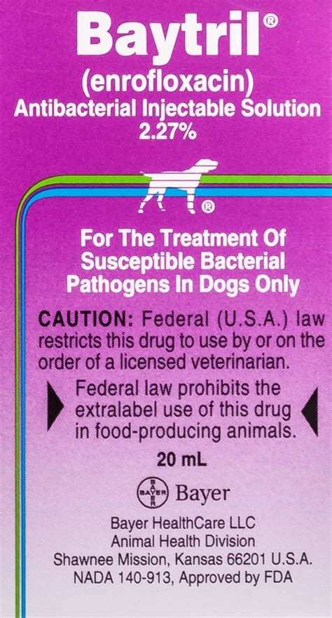 Baytril Dosing Chart