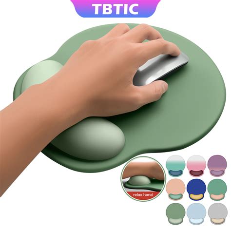 TBTIC Desk Mouse Pad Mat With Foam Wrist Rest | Shopee Philippines