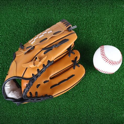 Outdoor Sports Brown Baseball Glove Softball Practice Equipment Size 10.5/11.5/12.5 Left Hand ...