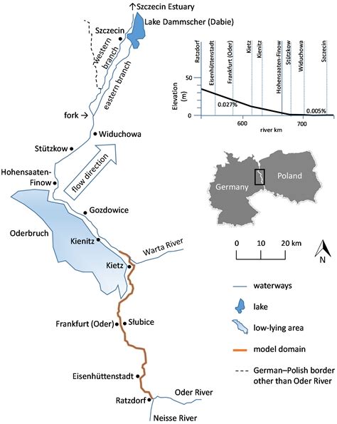 Die Oder River Map