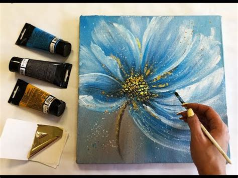 Abstract Acrylic Flower Painting Tutorial | Best Flower Site