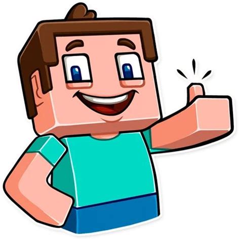 “Minecraft” stickers set for Telegram