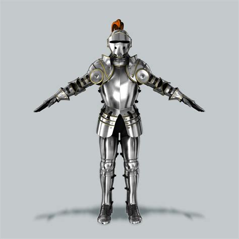 3d 16th Century Plate Armor Model