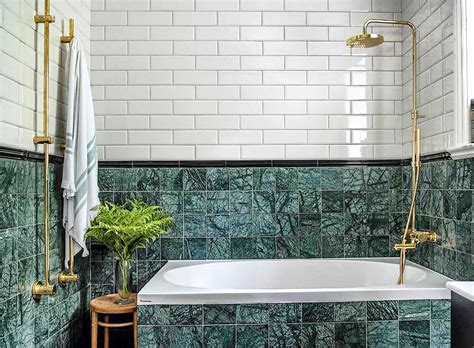 10+ Green Marble Tile Bathroom – DECOOMO