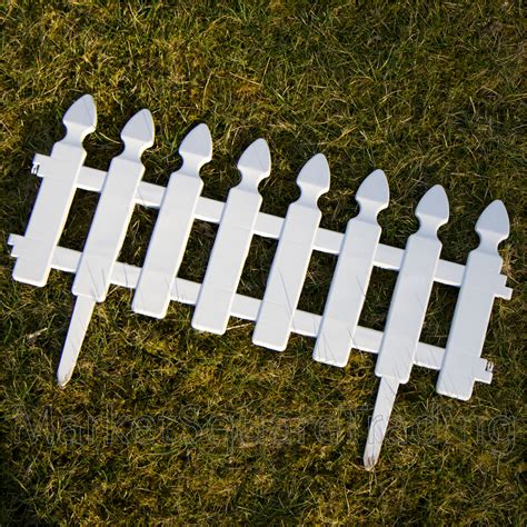 PLASTIC FENCING LAWN GRASS BORDER PATH EDGING FANCY SMALL MINI PICKET FLEXIBLE | eBay