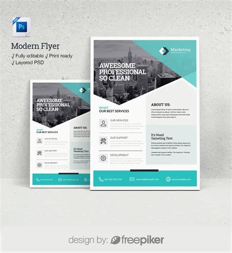 Freepiker | modern flyer template