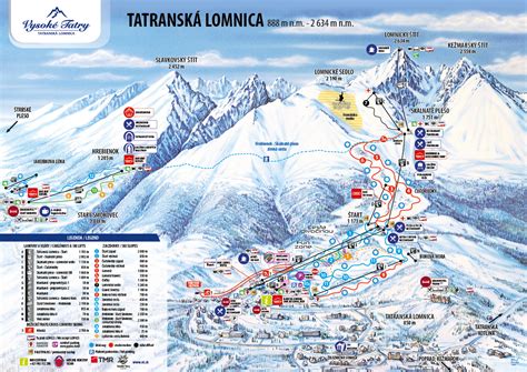 Tatranská Lomnica Piste Map | Plan of ski slopes and lifts | OnTheSnow