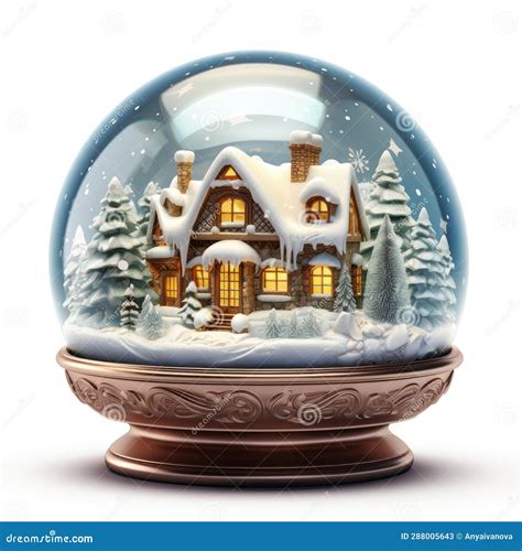 A Snow Globe with a House Inside of it. Stock Image - Image of humor, decoration: 288005643