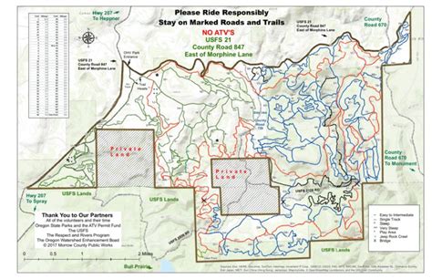 Morrow-Grant County OHV Park All-Terrain Vehicle Trail Map by Morrow ...