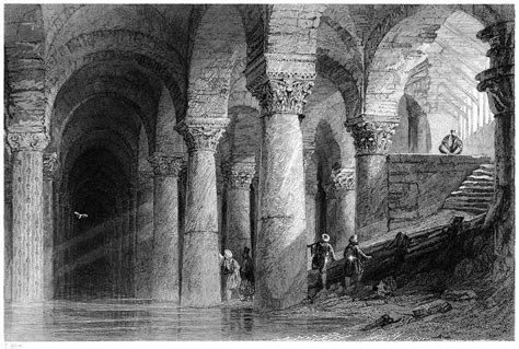 Basilica Cistern – Old Book Illustrations