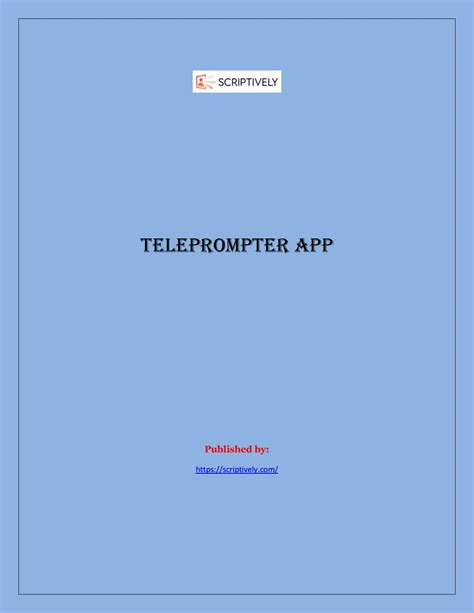 teleprompter app by letsdoit1 - Issuu