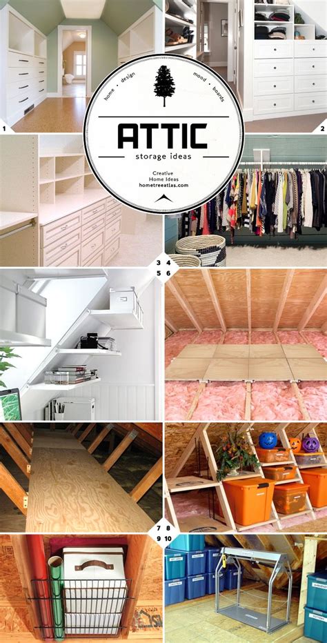 Finished and Unfinished Attic Storage Ideas - Home Tree Atlas | Attic storage organization ...