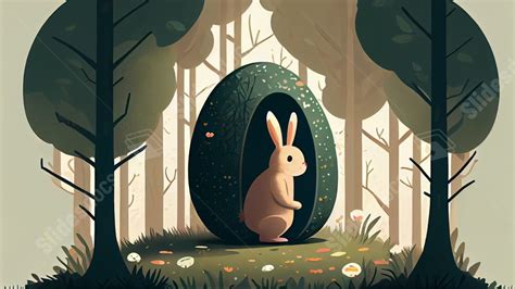 Easter Forest Bunny Powerpoint Background For Free Download - Slidesdocs