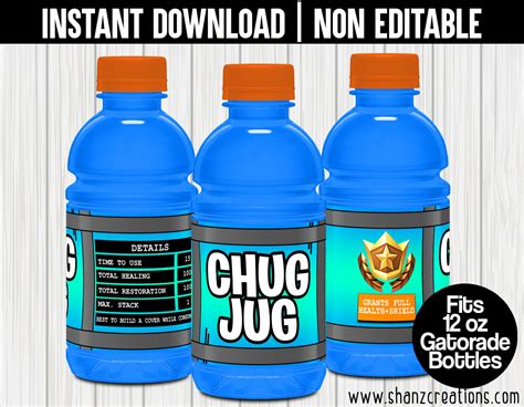 Free Printable Fortnite Chug Jug Labels - FREE Printable A-Z