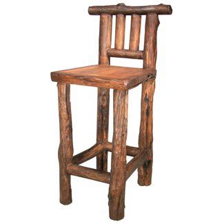 Rustic Log Bar Stools - Ideas on Foter