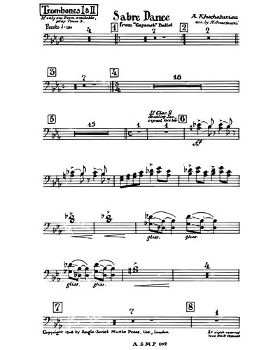 Sabre Dance Sheet Music by Aram Khachaturian | nkoda